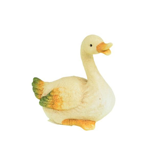 Figura kacsa kerámia 6*9.5*10cm fehér