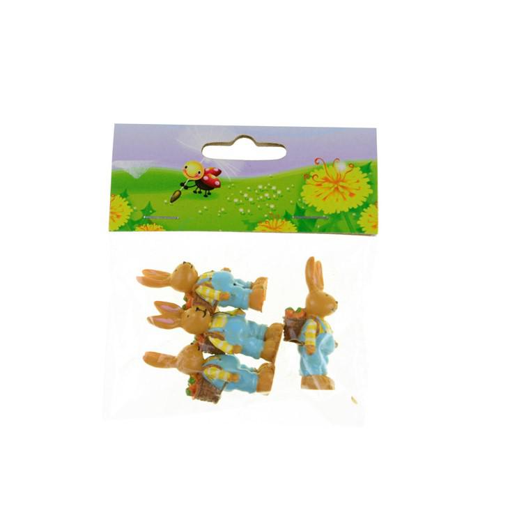 Figura nyúl poly 4,7cm s/4 kék