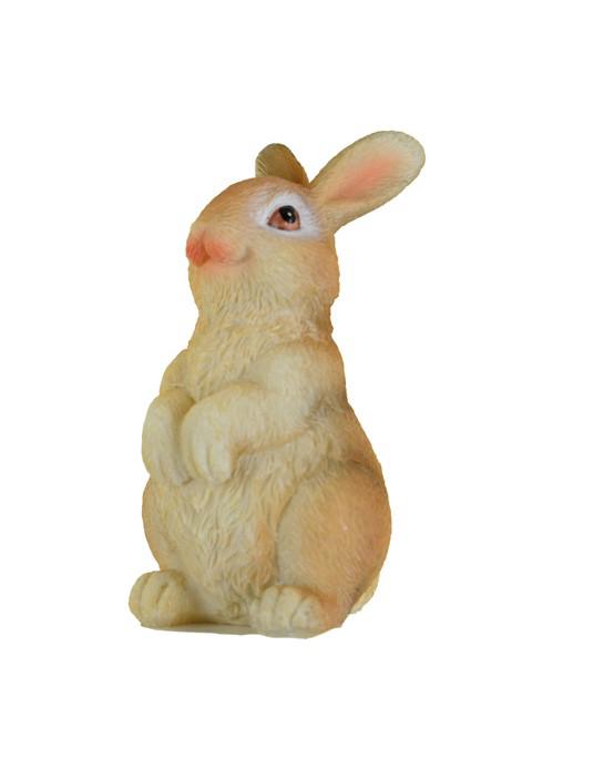 Figura nyúl poly 9,1cm barna