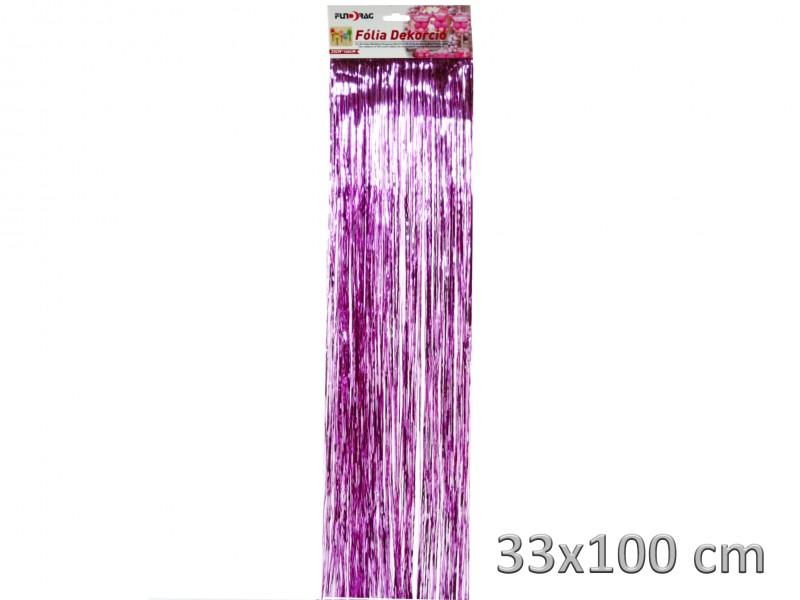 Fólia dekoráció rojt rózsaszín 13x100cm