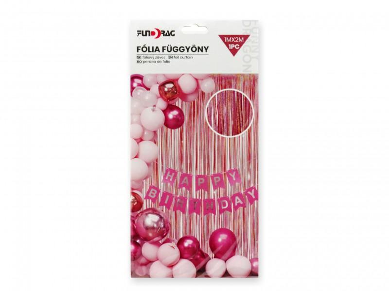 Fólia függöny rosegold 1x2m