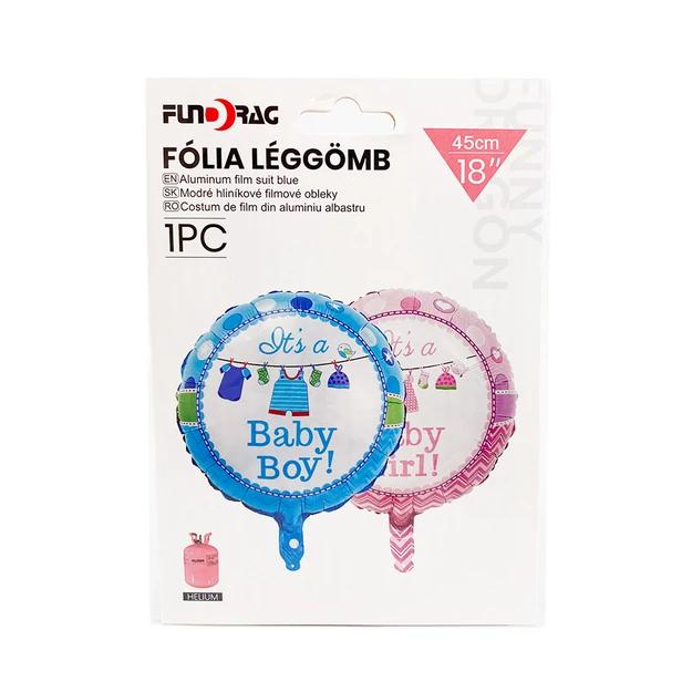 Fólia lufi kislány/kisfiú választható 45cm