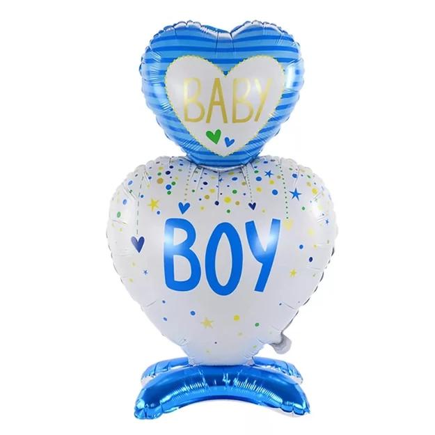 Fólia lufi szív baby boy 110cm