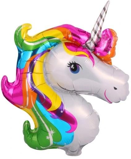 Fólia lufi szivárvány UNIKORNIS 36 cm