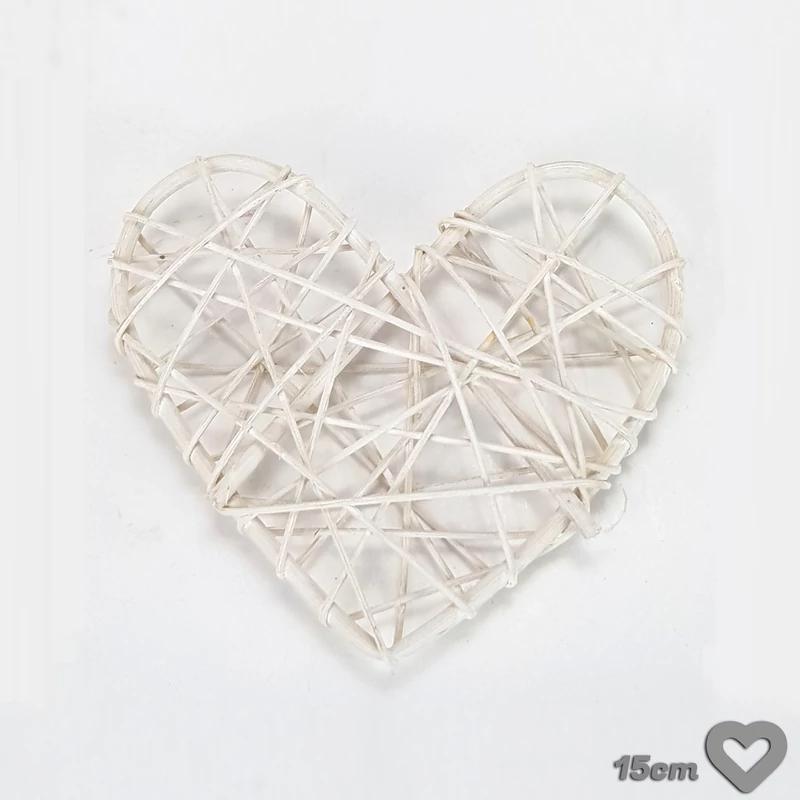 Fonott hálós szív 15cm