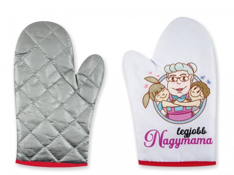 Főzőkesztyű Legjobb Nagymama 17x26cm