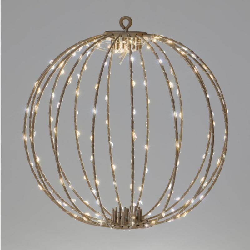 Gömb 192 LED-esidőzítős flash adapteres taupe 30cm