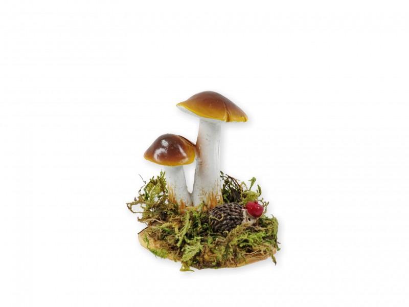 Gomba + süni figura 8cm