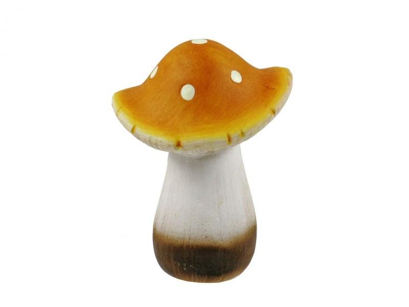 Gomba 16cm narancssárga pöttyös