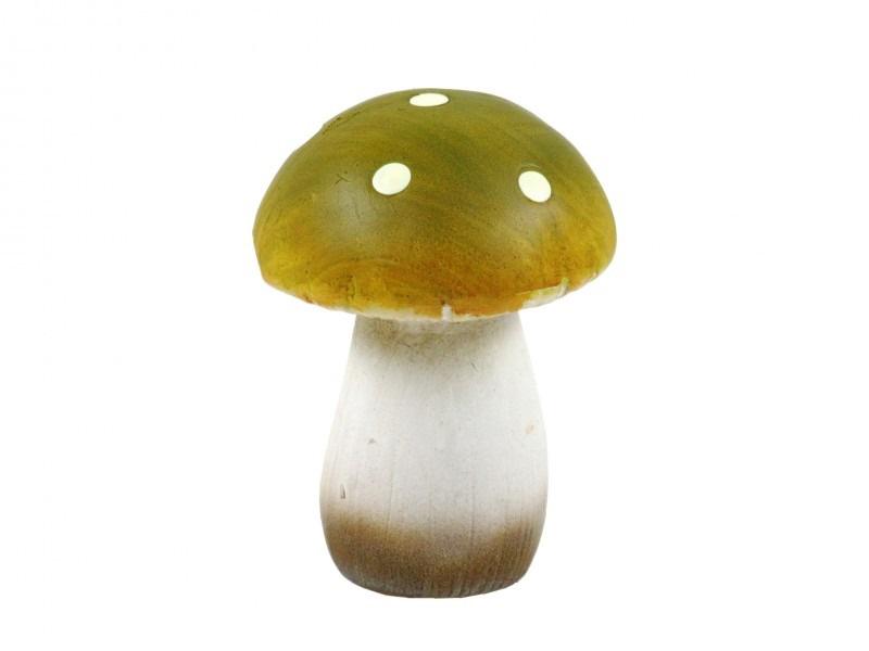 Gomba 16cm sárga pöttyös