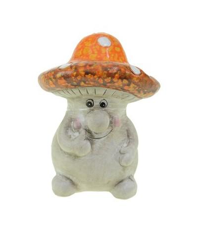 Gomba kerámia 8*6cm narancs