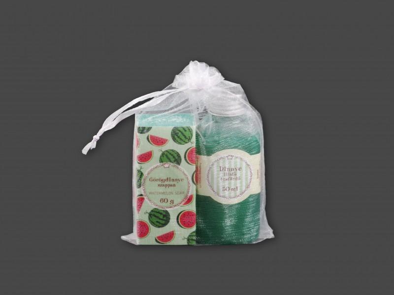 Görögdinnye szappan +tusfürdő organzában 60g+50ml