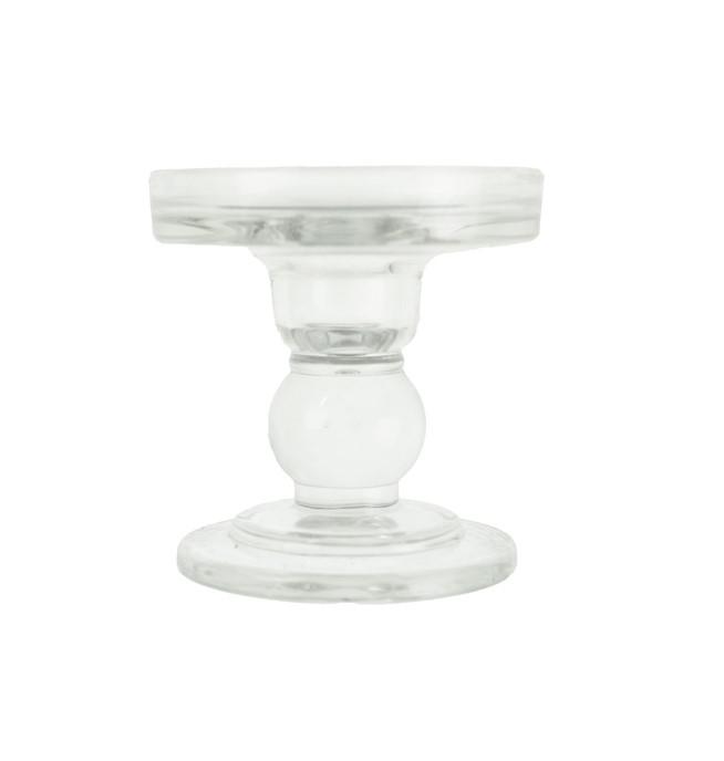 Gyertyatartó üveg kehely forma 8,2*8,2cm átlátszó