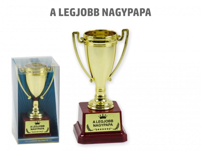 Győztes kupa Legjobb Nagypapa 14cm
