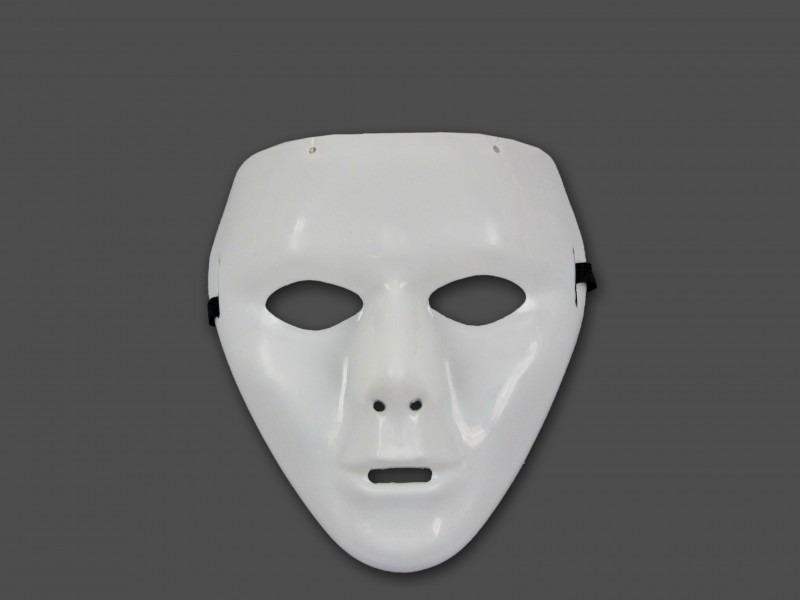 Halloween maszk 18cm fehér
