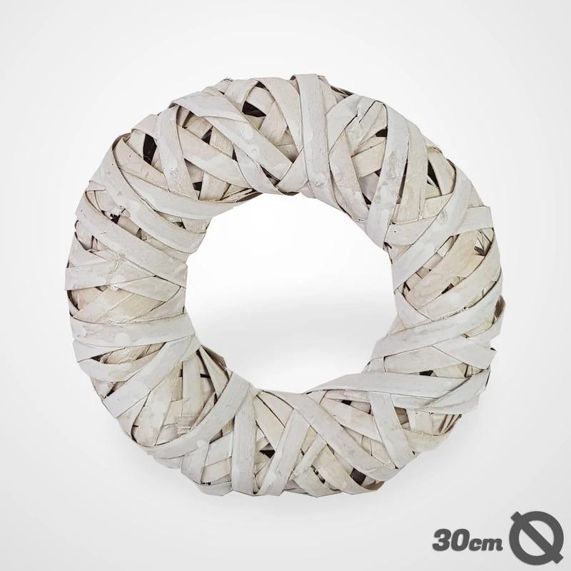 Háncskoszorú fémvázon 29cm