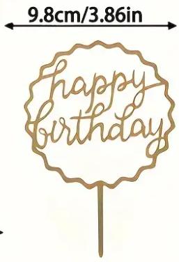 Happy birthday tortadísz 2