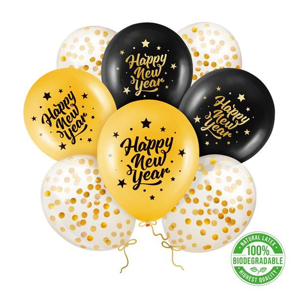 Happy new year lufi, vegyes, 8 db/cs