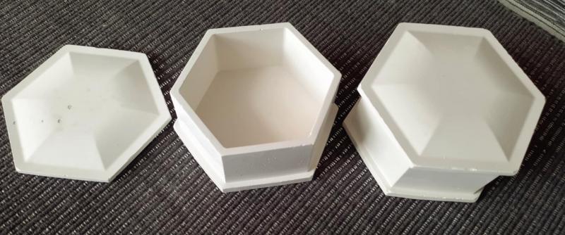 Hatszög Kocka tartó 7x4 cm