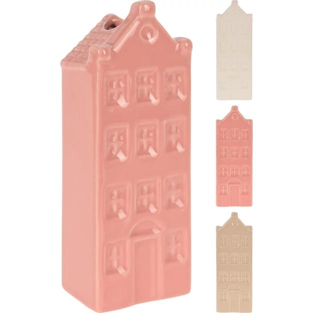 Ház alakú váza 20cm 3 féle színben