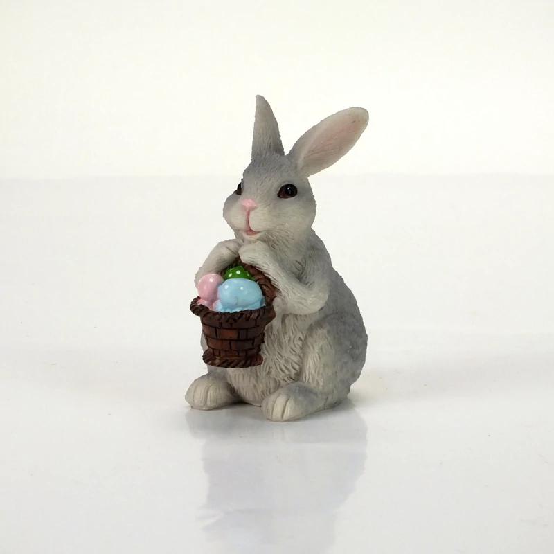 Húsvéti nyuszi kosárkával 1db 10cm