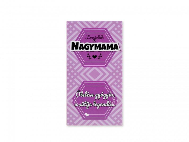 Hűtőmágnes – Legjobb Nagymama, 7,5×14 cm