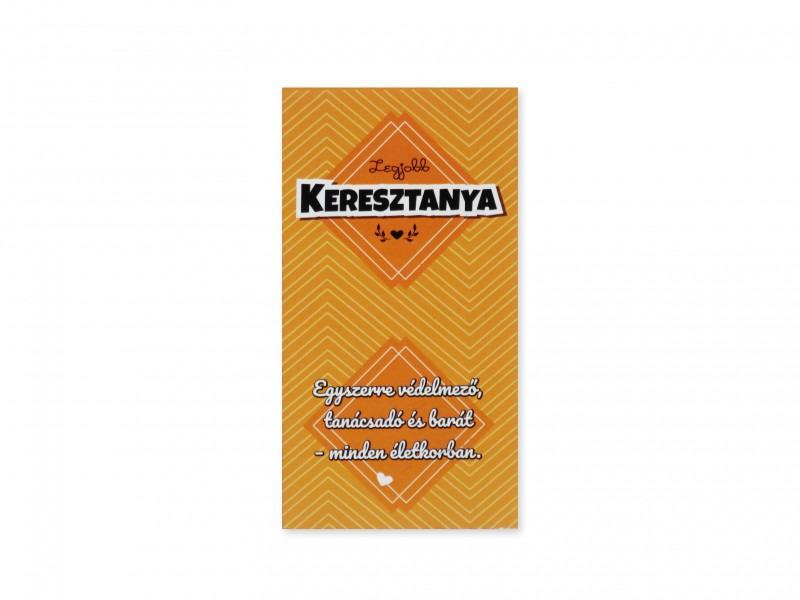 Hűtőmágnes Legjobb Keresztanya 7,5x14cm
