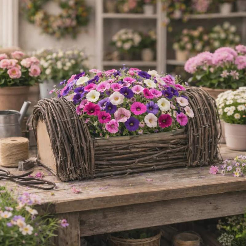 Indás virágláda 30,5x15x11cm