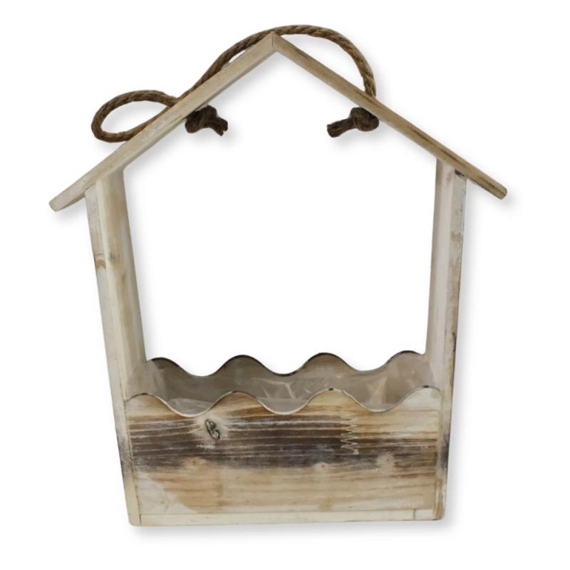 Íves tetejű zsinóros virágtató 28x22x11cm