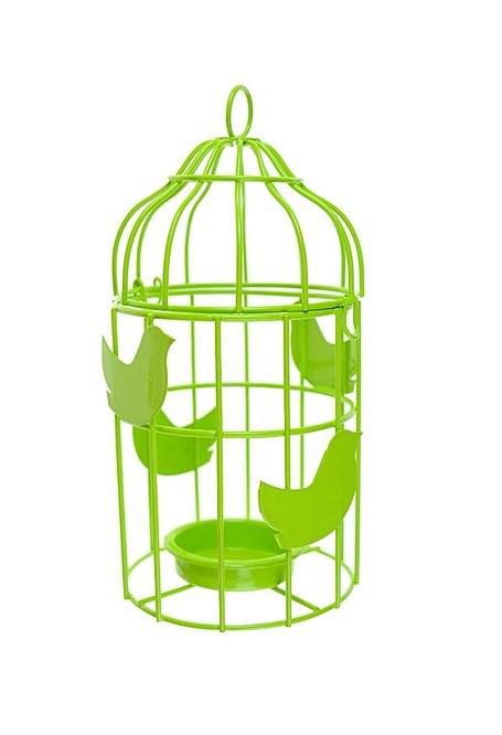 Kalitka fém mécsestartóval 8*15cm zöld