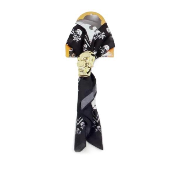 Kalóz nyakkendő, koponyás (1 db)