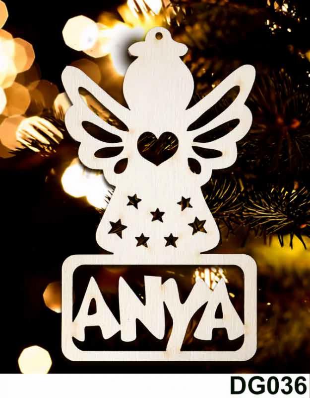 Karácsonyi Díszgömb - Anya Angyal – Karácsonyfa díszek – Karácsonyi ajándék ötletek
