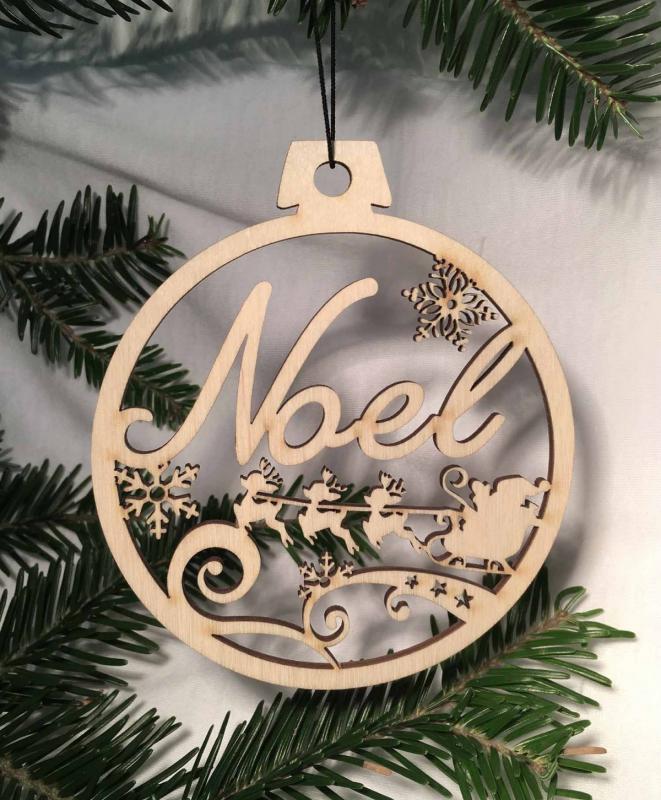 Karácsonyi Díszgömb - Noel – Karácsonyfa dísz – Karácsonyi ajándék