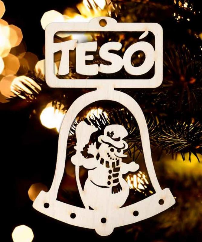 Karácsonyi Díszgömb - Tesó Csengő – Karácsonyfa dísz – Karácsonyi ajándék