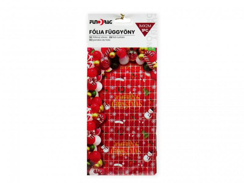 Karácsonyi fólia függöny 1x2m 629050
