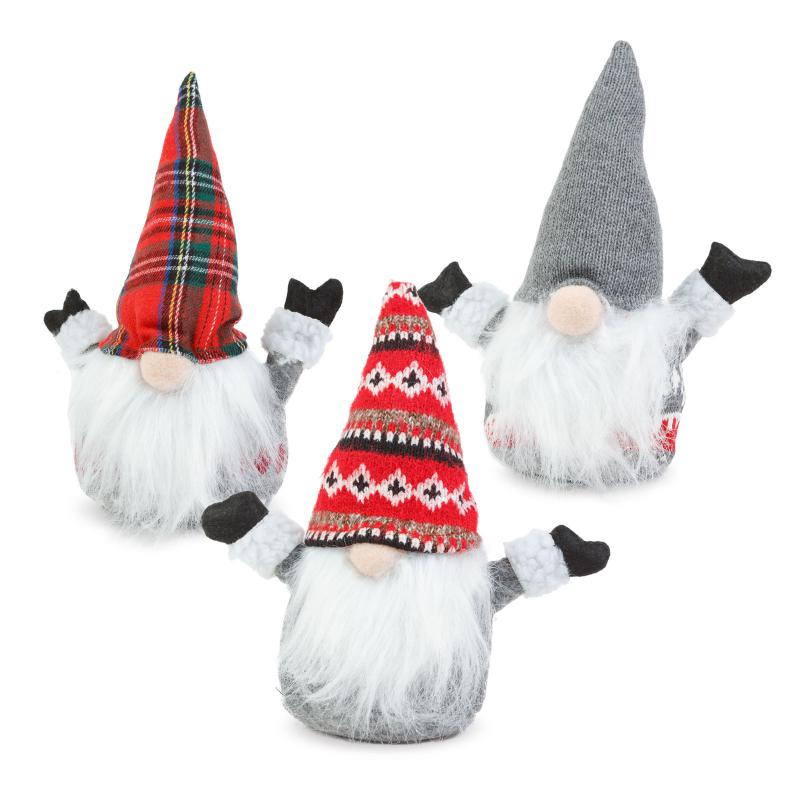 Karácsonyi skandináv manó - 20 x 8,5 x 25 cm - 3 féle