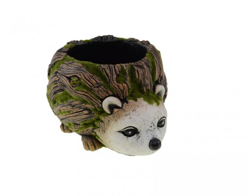 Kaspó kő 25*19.7*14.1 cm sün barna