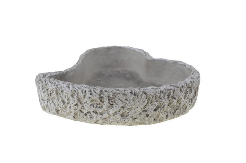 Kaspó kő 25x27x6.5cm franciaszív forma natúr