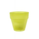 Kaspó műanyag LED-es 7cm sárga