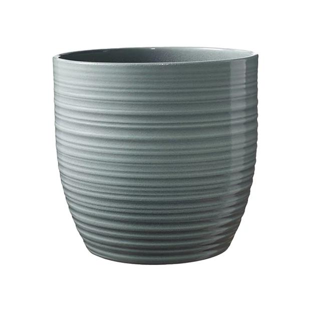 Kerámia kaspó Bergamo menta 13x12cm