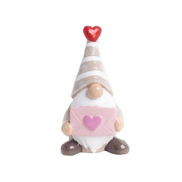 Kerámia orrmanó + boríték rózsaszín/drapp 4x6cm