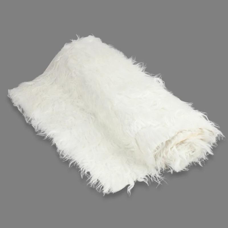 Kócos műszőrme fehér 60cm x 180 cm