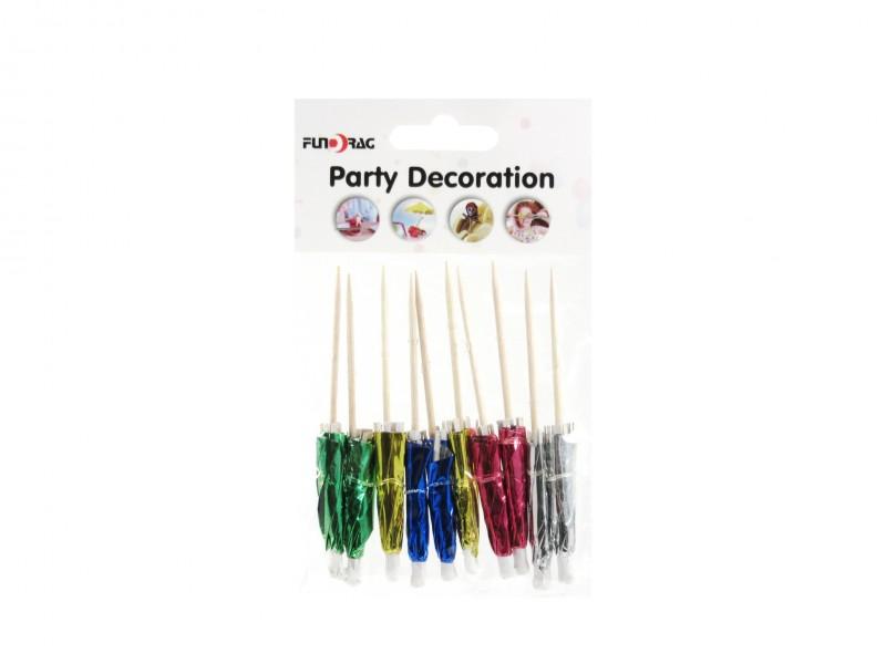 Koktél ernyő fényes 10db 10cm