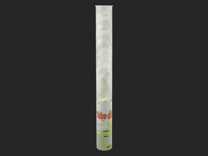 Konfetti kilövő fehér rózsaszirom 58cm