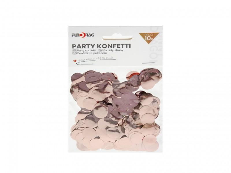 Konfetti rosegold 10g 1,5cm