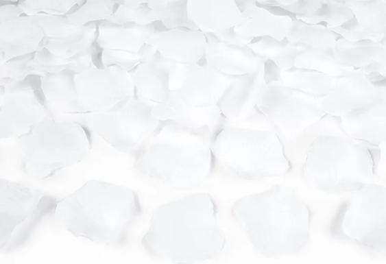 Konfetti, rózsaszirom, papírból, fehér, 500 db/csomag