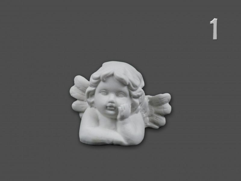 Könyöklő angyal fehér 8x5,5cm ALX619650 4f