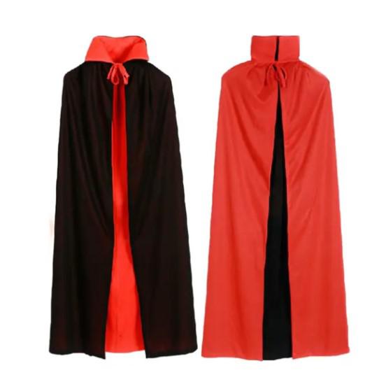 Köpeny, fekete-piros (kifordítható) gyerek, 80 cm