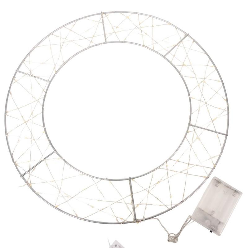 Koszorú drót 150 LED-es elemes (elem nélkül) D40cm