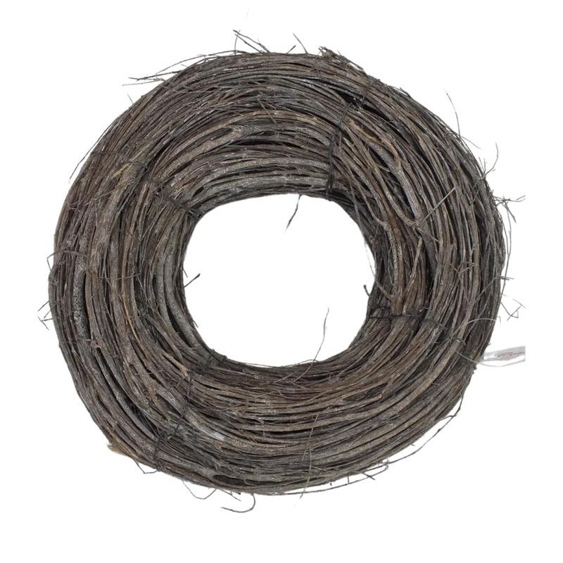 Koszorú spirál 25cm szürke